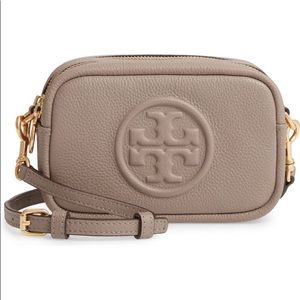 NWT! Tory Burch Perry Bombe Leather Crossbody Bag